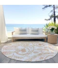 Addison Chantille ACN835-Coral 8 ft. X 8 ft. Round Rug