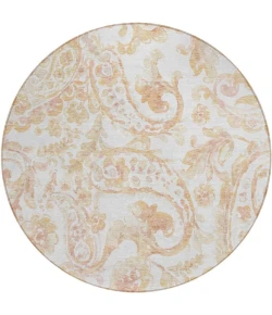 Addison Chantille ACN835-Coral 8 ft. X 8 ft. Round Rug