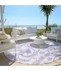 Addison Chantille ACN835-Lavender 8 ft. X 8 ft. Round Rug
