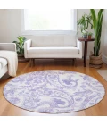 Addison Chantille ACN835-Lavender 8 ft. X 8 ft. Round Rug
