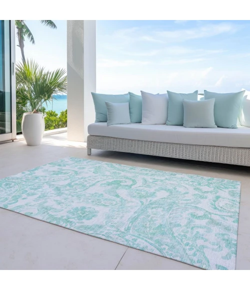 Addison Chantille ACN835-Turquoise 8 ft. X 10 ft. Rectangle Rug