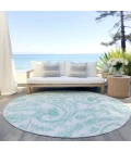 Addison Chantille ACN835-Turquoise 8 ft. X 8 ft. Round Rug
