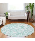 Addison Chantille ACN835-Turquoise 8 ft. X 8 ft. Round Rug