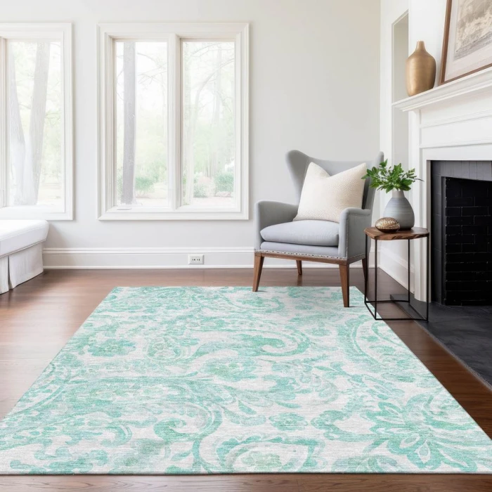 Addison Chantille ACN835-Turquoise 10 ft. X 14 ft. Rectangle Rug