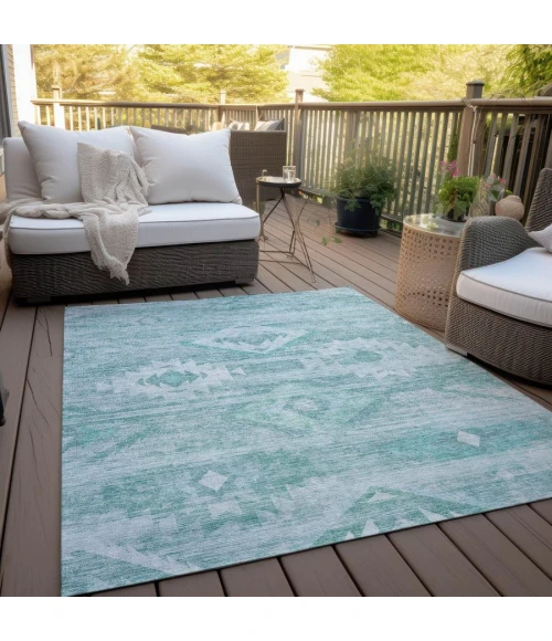 Addison Chantille ACN837-Aqua 3 ft. X 5 ft. Rectangle Rug