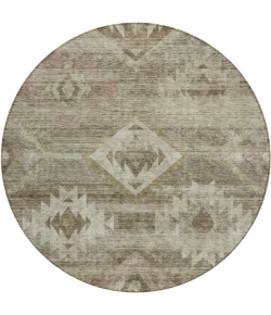 Addison Chantille ACN837-Brown 8 ft. X 8 ft. Round Rug