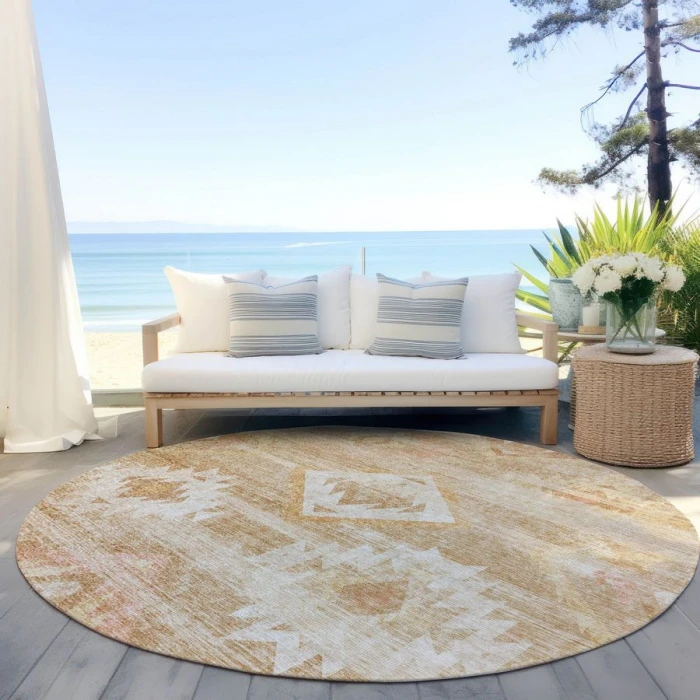 Addison Chantille ACN837-Copper 8 ft. X 8 ft. Round Rug
