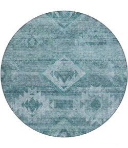 Addison Chantille ACN837-Teal 8 ft. X 8 ft. Round Rug