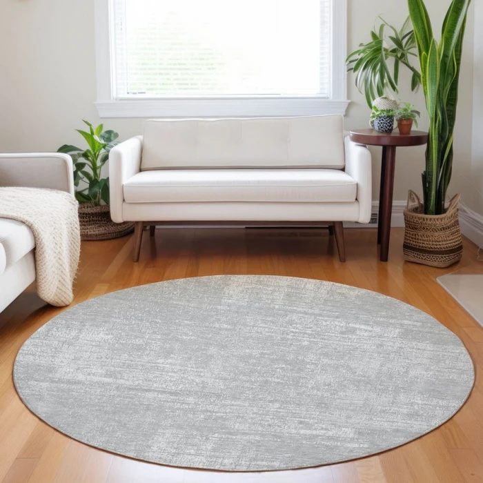 Addison Chantille ACN839-Silver 8 ft. X 8 ft. Round Rug
