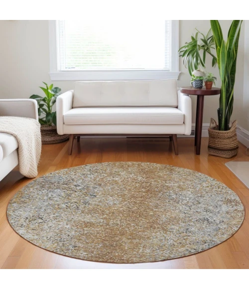 Addison Chantille ACN840-Terracotta 8 ft. X 8 ft. Round Rug