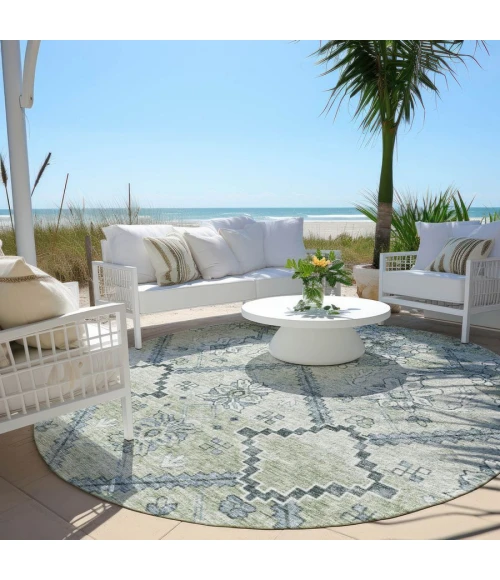 Addison Chantille ACN841-Aloe 8 ft. X 8 ft. Round Rug