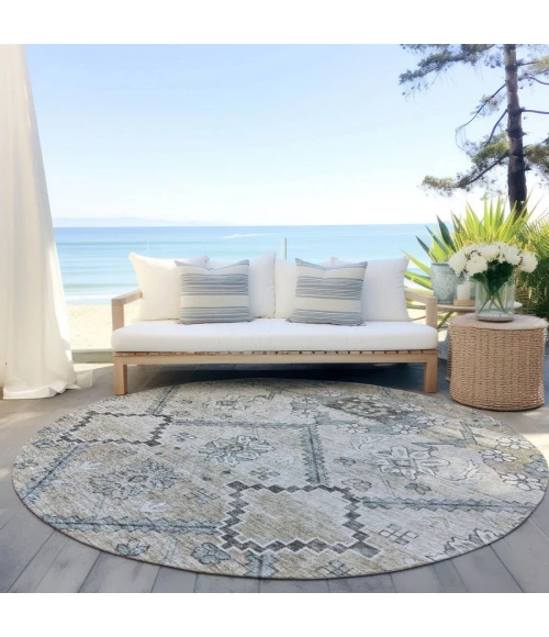 Addison Chantille ACN841-Beige 8 ft. X 8 ft. Round Rug