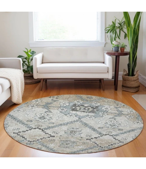 Addison Chantille ACN841-Beige 8 ft. X 8 ft. Round Rug