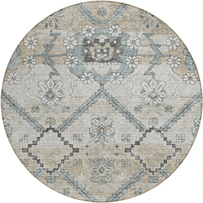 Addison Chantille ACN841-Beige 8 ft. X 8 ft. Round Rug