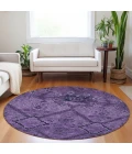 Addison Chantille ACN842-Eggplant 8 ft. X 8 ft. Round Rug