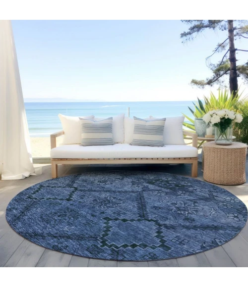Addison Chantille ACN842-Navy 8 ft. X 8 ft. Round Rug