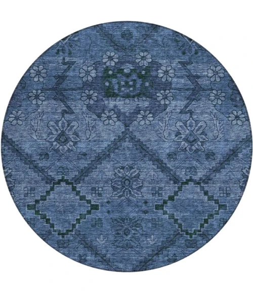 Addison Chantille ACN842-Navy 8 ft. X 8 ft. Round Rug