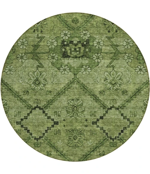 Addison Chantille ACN842-Olive 8 ft. X 8 ft. Round Rug