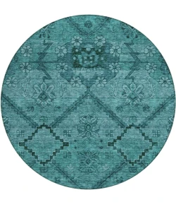 Addison Chantille ACN842-Teal 8 ft. X 8 ft. Round Rug