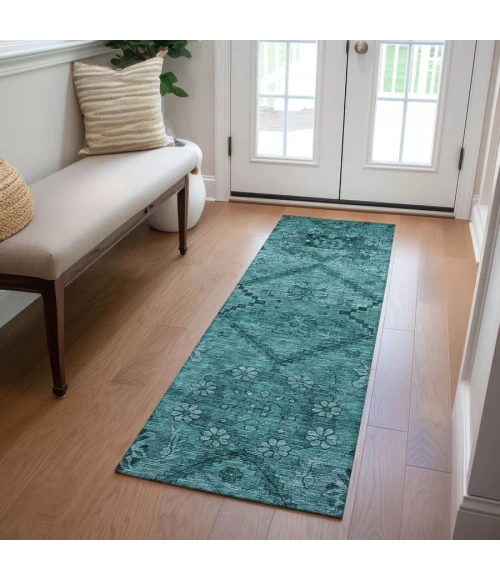 Addison Chantille ACN842-Teal 2 ft. 3 in. X 7 ft. 6 in. Rectangle Rug