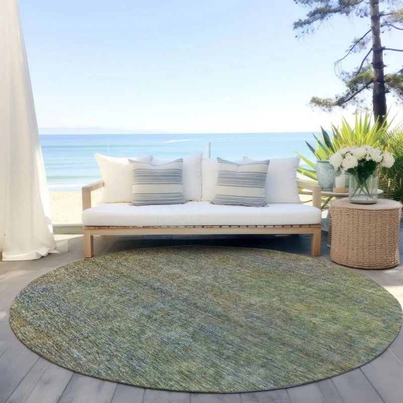 Addison Chantille ACN843-Green 8 ft. X 8 ft. Round Rug