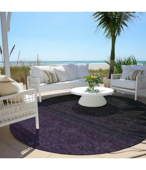 Addison Chantille ACN844-Eggplant 8 ft. X 8 ft. Round Rug