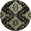 Addison Chantille ACN846-Black 8 ft. X 8 ft. Round Rug