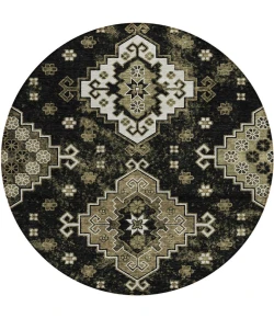Addison Chantille ACN846-Black 8 ft. X 8 ft. Round Rug