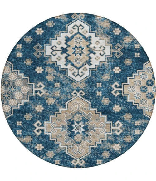 Addison Chantille ACN846-Navy 8 ft. X 8 ft. Round Rug
