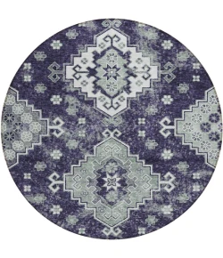 Addison Chantille ACN846-Purple 8 ft. X 8 ft. Round Rug