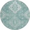 Addison Chantille ACN847-Aqua 8 ft. X 8 ft. Round Rug
