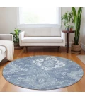 Addison Chantille ACN847-Blue 8 ft. X 8 ft. Round Rug