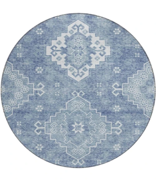 Addison Chantille ACN847-Blue 8 ft. X 8 ft. Round Rug