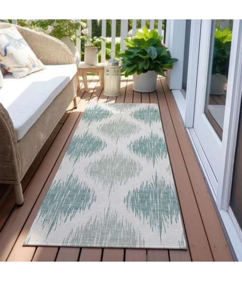 Addison Chantille ACN848-Aqua 2 ft. 3 in. X 7 ft. 6 in. Rectangle Rug