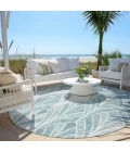 Addison Chantille ACN851-Aqua 8 ft. X 8 ft. Round Rug