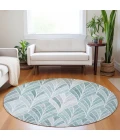 Addison Chantille ACN851-Aqua 8 ft. X 8 ft. Round Rug