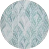 Addison Chantille ACN851-Aqua 8 ft. X 8 ft. Round Rug