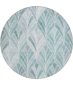 Addison Chantille ACN851-Aqua 8 ft. X 8 ft. Round Rug