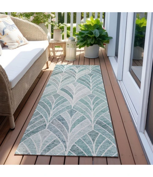 Addison Chantille ACN851-Aqua 2 ft. 3 in. X 7 ft. 6 in. Rectangle Rug