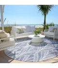 Addison Chantille ACN851-Denim 8 ft. X 8 ft. Round Rug