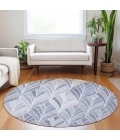 Addison Chantille ACN851-Denim 8 ft. X 8 ft. Round Rug
