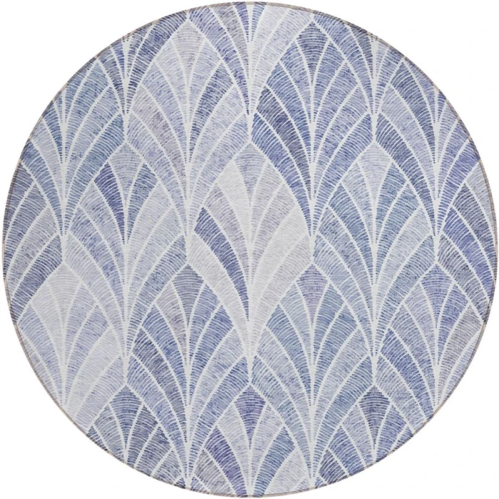 Addison Chantille ACN851-Denim 8 ft. X 8 ft. Round Rug