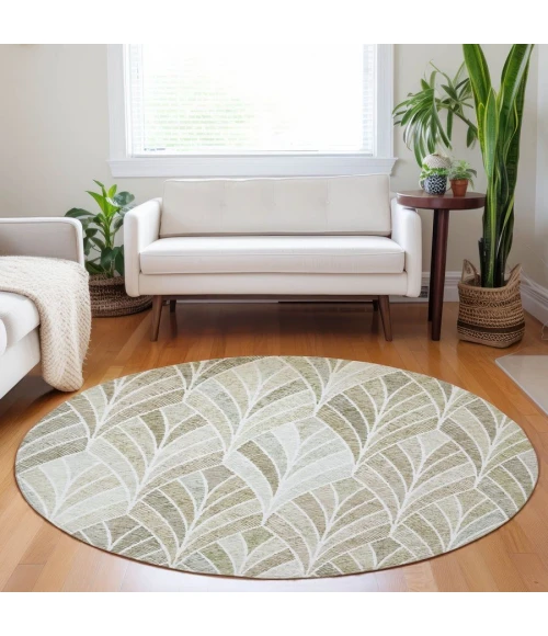 Addison Chantille ACN851-Khaki 8 ft. X 8 ft. Round Rug