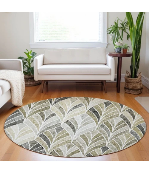 Addison Chantille ACN851-Taupe 8 ft. X 8 ft. Round Rug