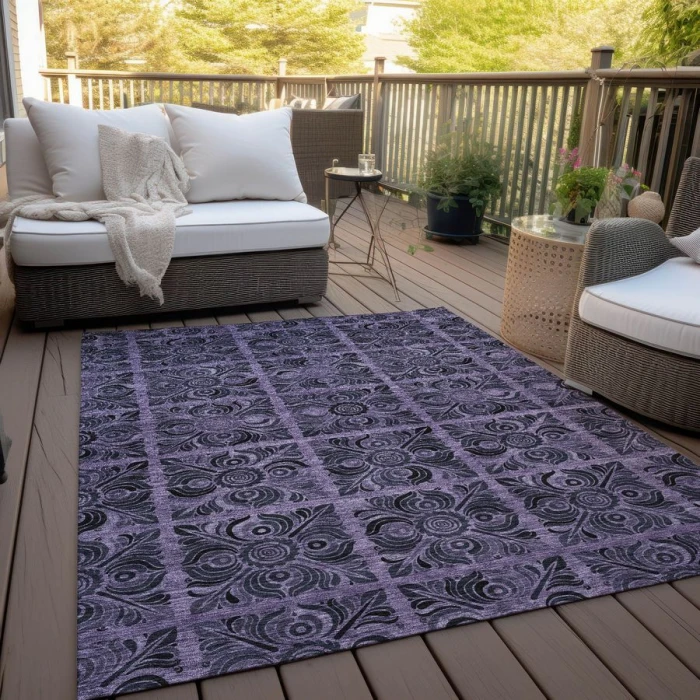 Addison Chantille ACN853-Purple 9 ft. X 12 ft. Rectangle Rug