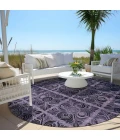 Addison Chantille ACN853-Purple 8 ft. X 8 ft. Round Rug