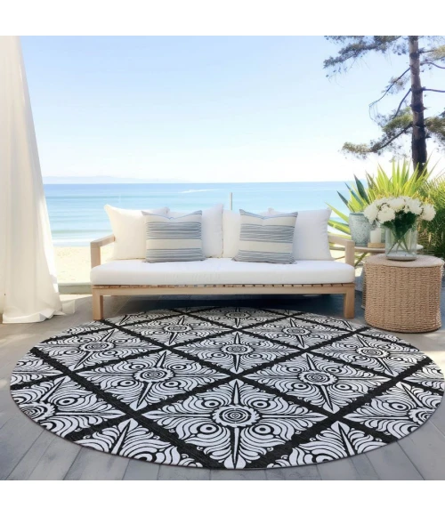 Addison Chantille ACN854-Black 8 ft. X 8 ft. Round Rug