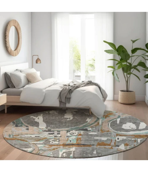 Addison Chantille ACN855-Gray 8 ft. X 8 ft. Round Rug