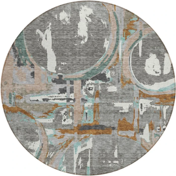 Addison Chantille ACN855-Gray 8 ft. X 8 ft. Round Rug