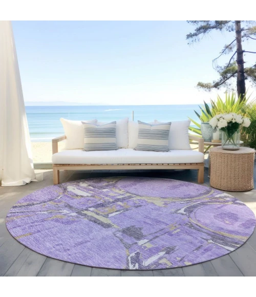 Addison Chantille ACN855-Lavender 8 ft. X 8 ft. Round Rug